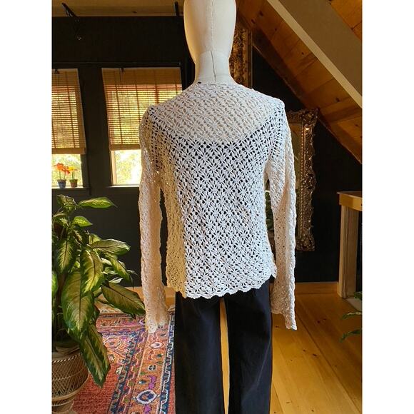 Crochet Knit Cardigan 1990 - Picture 4 of 4